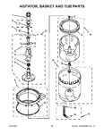 Diagram for 11 - Agitator, Basket And Tub Parts