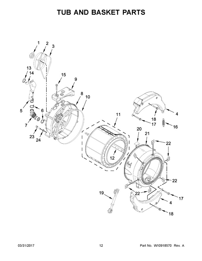 Diagram for CHW9150GW0