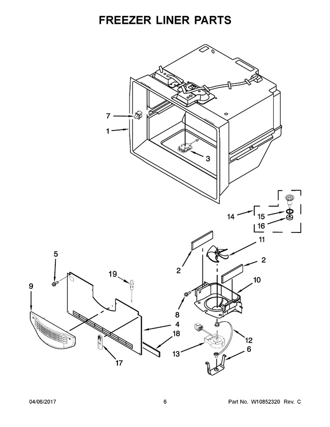 Diagram for WRF736SDAW14