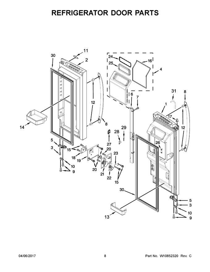 Diagram for WRF736SDAW14