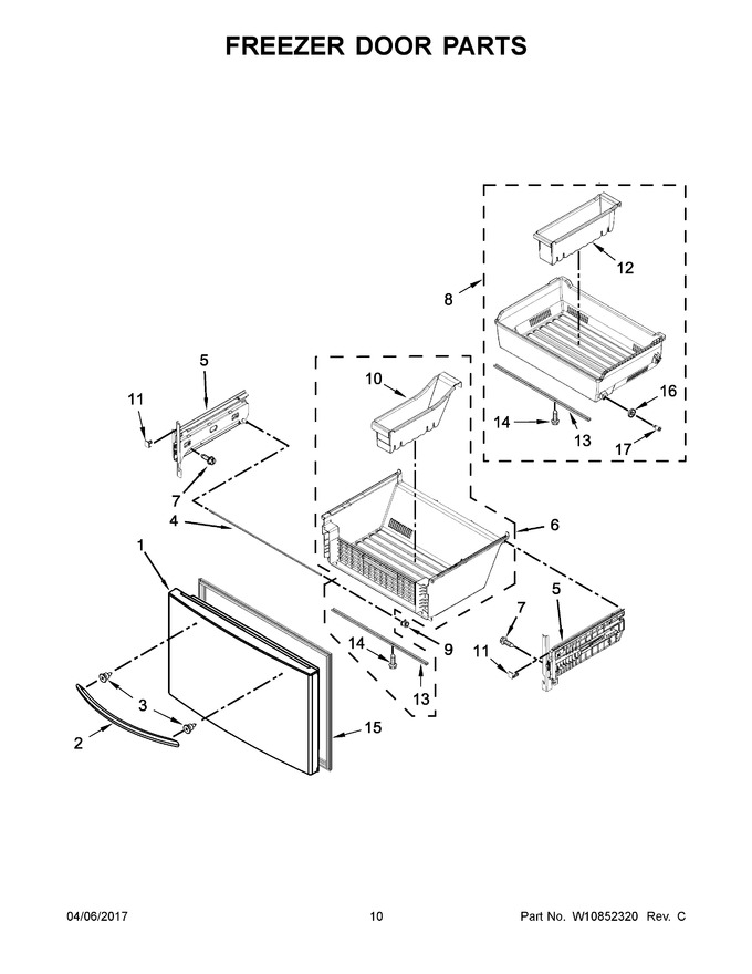 Diagram for WRF736SDAW14
