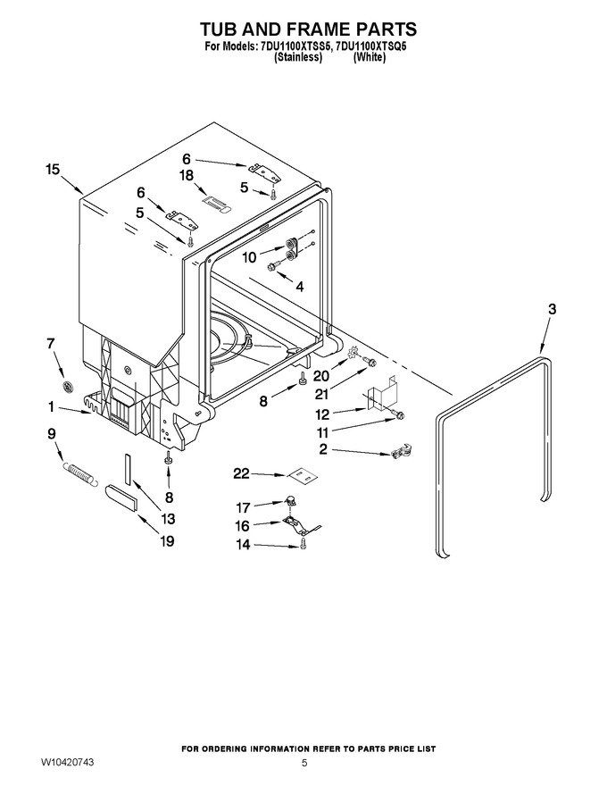 Diagram for 7DU1100XTSQ5