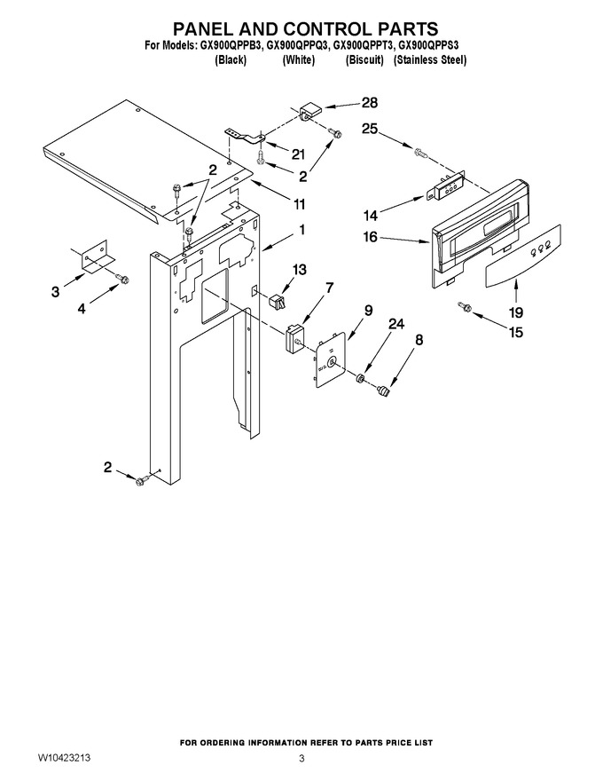 Diagram for GX900QPPQ3