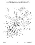 Diagram for 02 - Cooktop, Burner, And Grate Parts