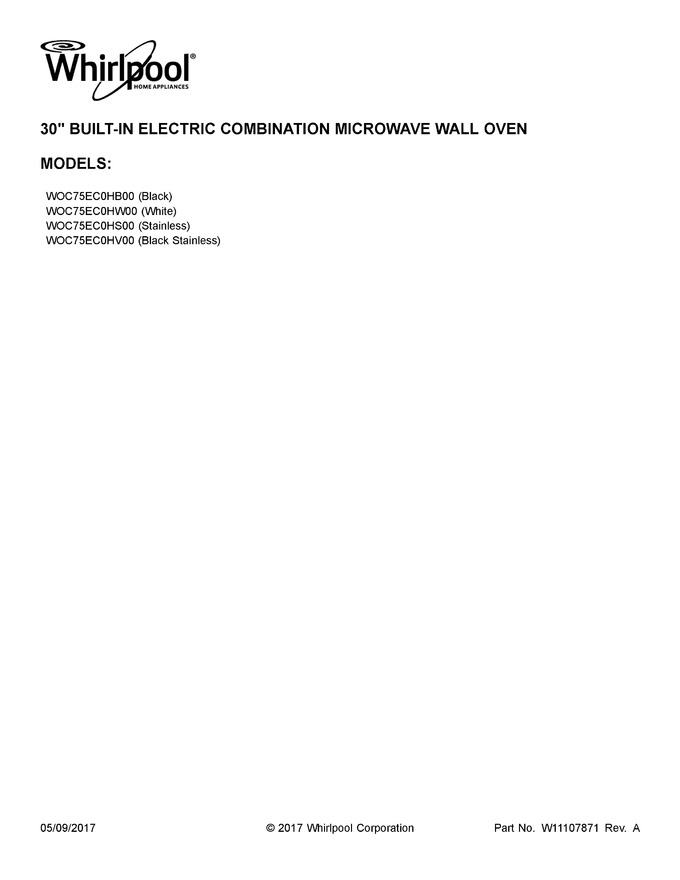 Diagram for WOC75EC0HV00
