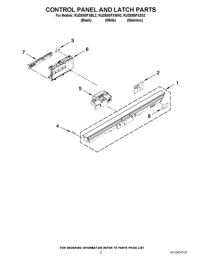 Diagram for KUDE60FXWH2