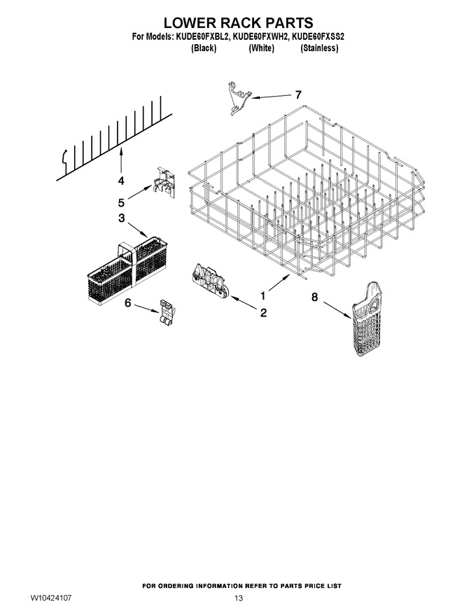 Diagram for KUDE60FXWH2