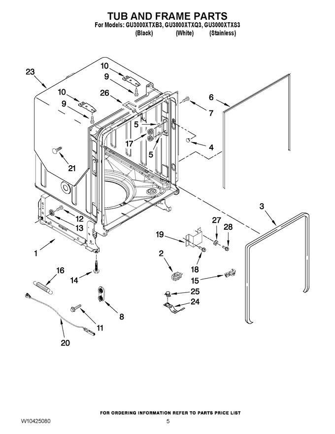 Diagram for GU3000XTXB3