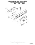 Diagram for 02 - Control Panel And Latch Parts
