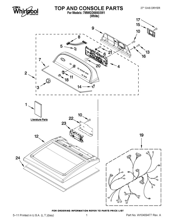 Diagram for 7MWGD5550XW1