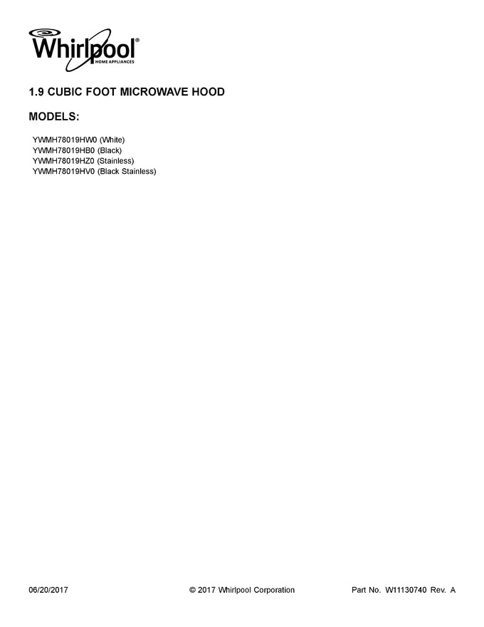 Diagram for YWMH78019HZ0