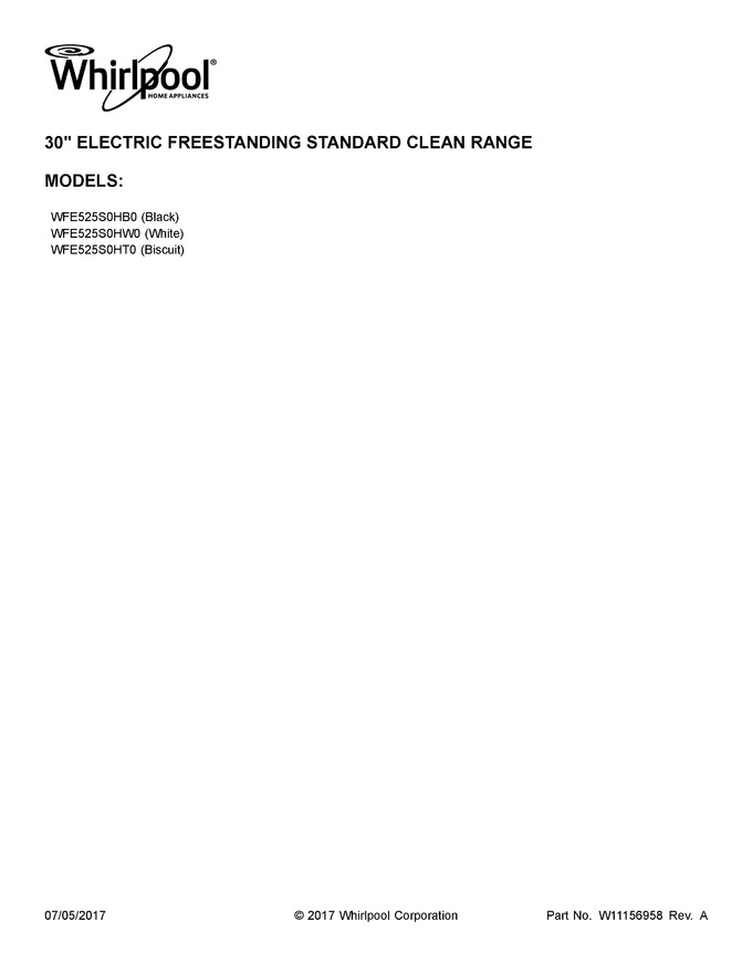 Diagram for WFE525S0HW0
