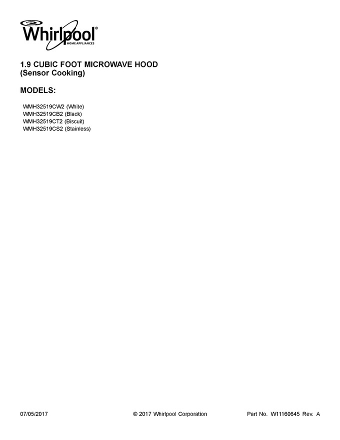 Diagram for WMH32519CS2