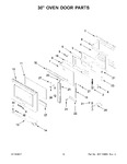 Diagram for 08 - 30" Oven Door Parts