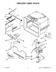 Diagram for 04 - Freezer Liner Parts