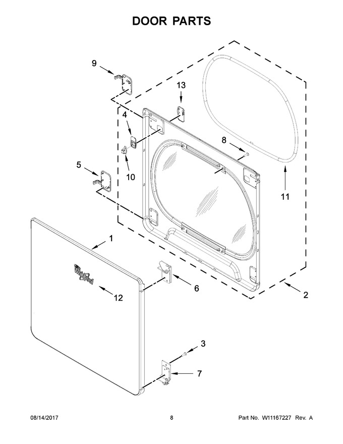 Diagram for YWED8500DW4