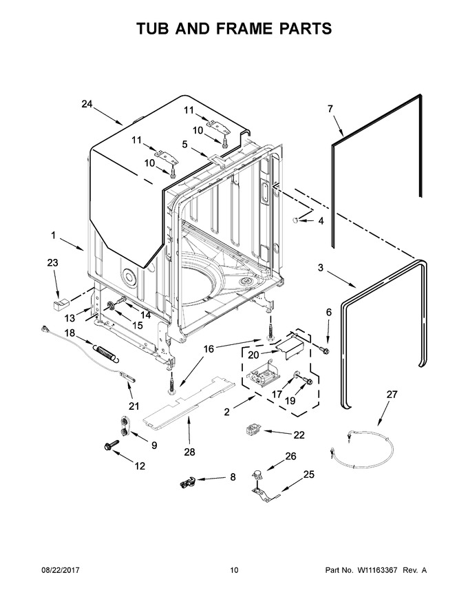 Diagram for KDTE234GWH0