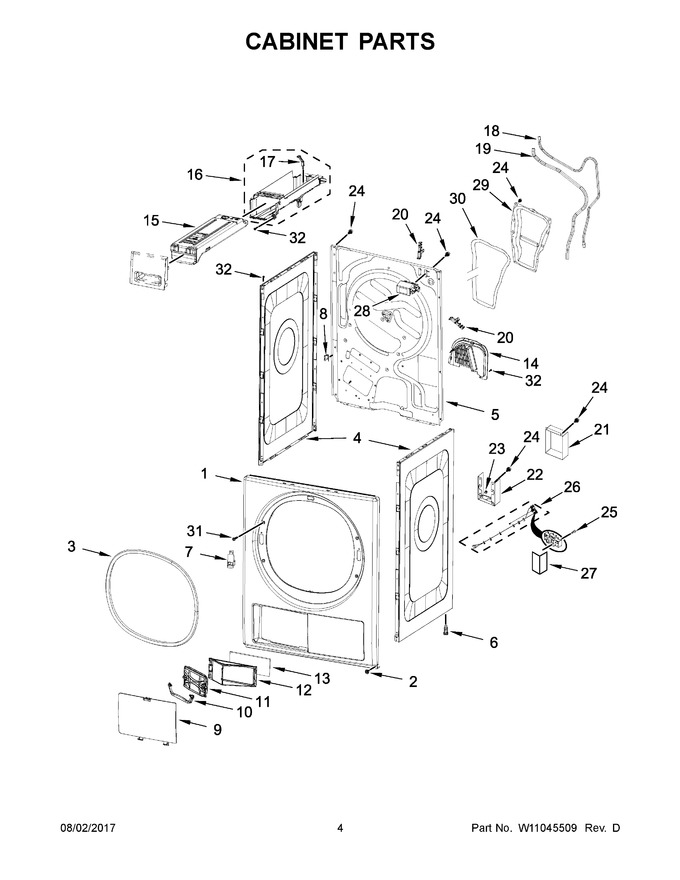 Diagram for WHD3090GW0
