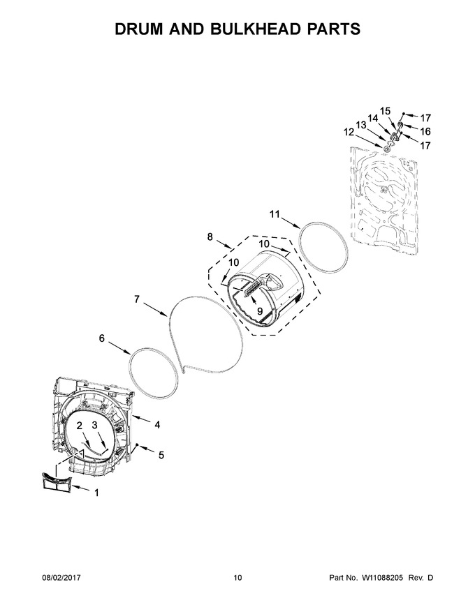 Diagram for WHD5090GW0
