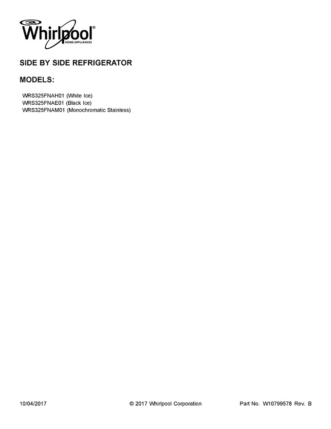 Diagram for WRS325FNAE01