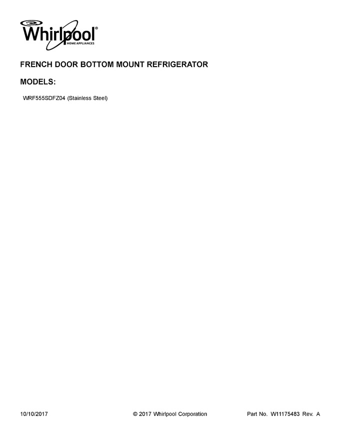 Diagram for WRF555SDFZ04