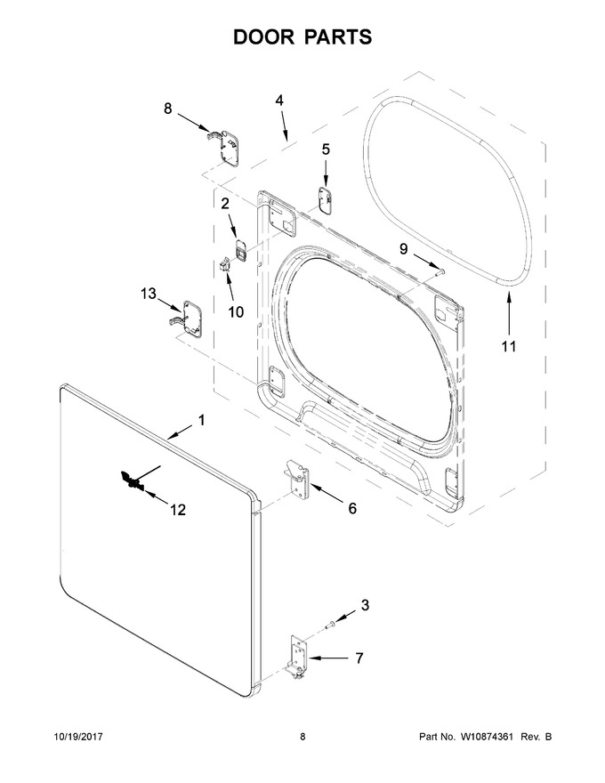 Diagram for WED8700EC2
