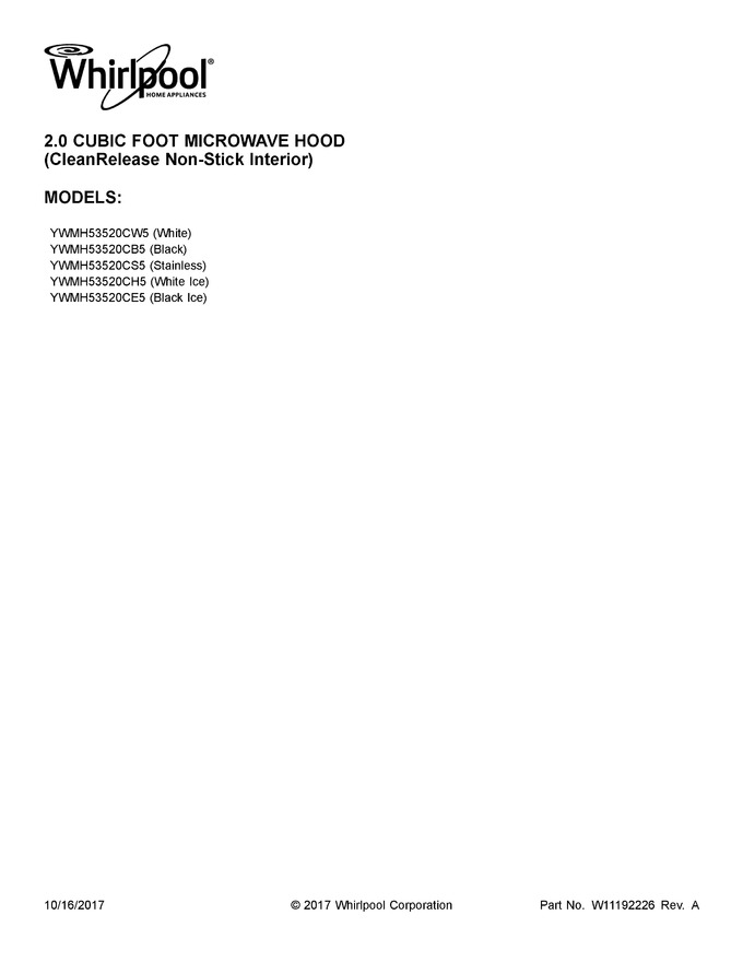 Diagram for YWMH53520CB5