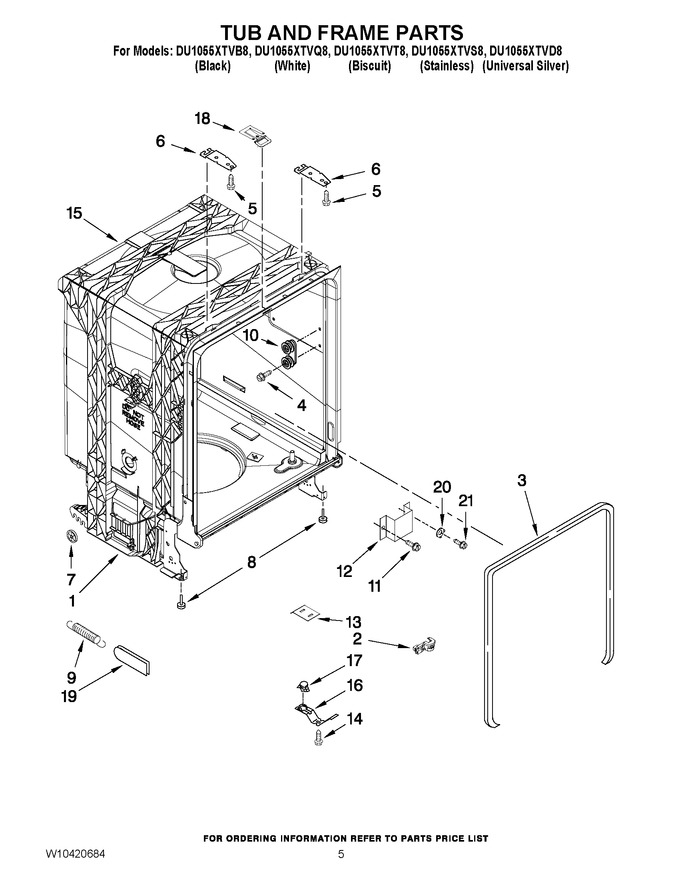Diagram for DU1055XTVB8