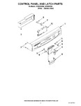 Diagram for 02 - Control Panel And Latch Parts