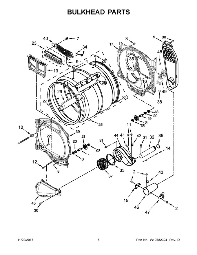 Diagram for WGD8500DW1