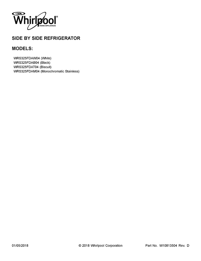 Diagram for WRS325FDAB04