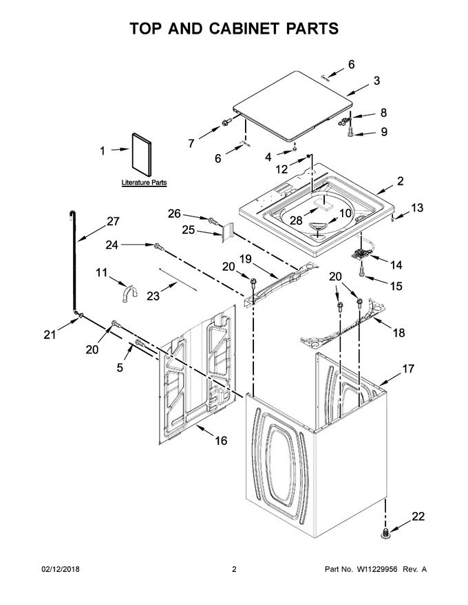 Diagram for WTW4955HW0