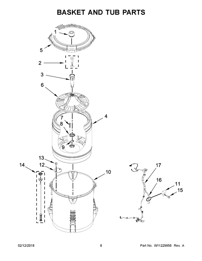 Diagram for WTW4955HW0