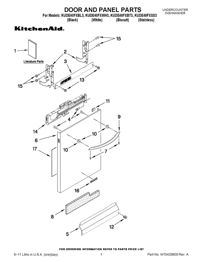 Diagram for KUDE40FXBT3