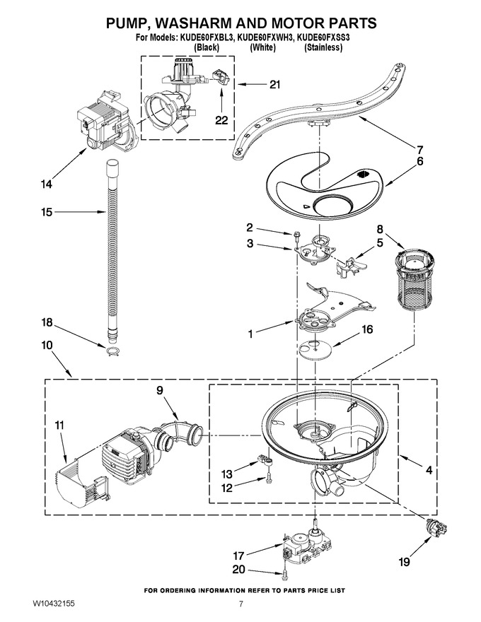 Diagram for KUDE60FXWH3