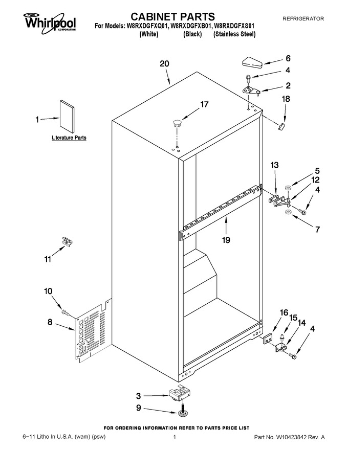 Diagram for W8RXDGFXQ01