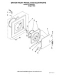 Diagram for 02 - Dryer Front Panel And Door Parts