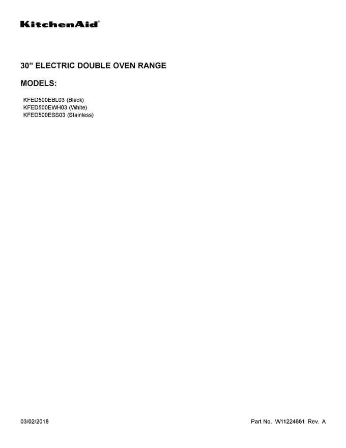 Diagram for KFED500EWH03