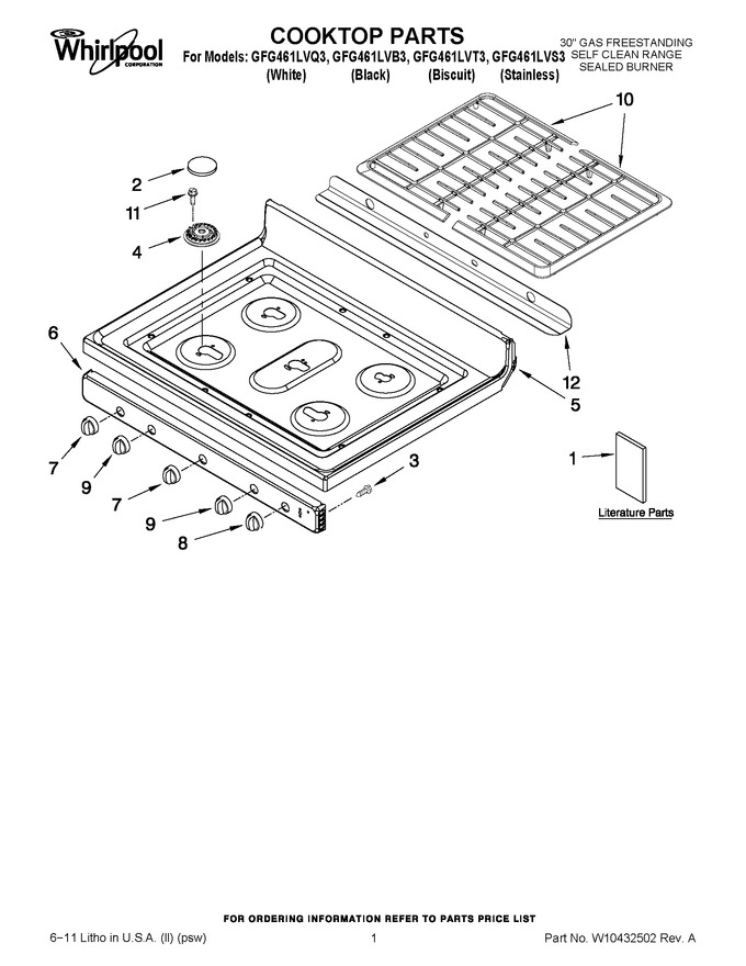 Diagram for GFG461LVS3
