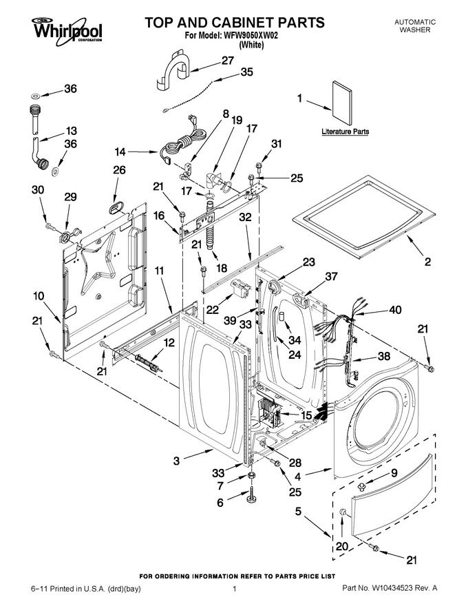 Diagram for WFW9050XW02