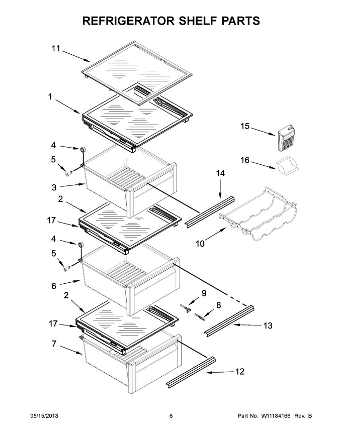 Diagram for KRSF505EWH01