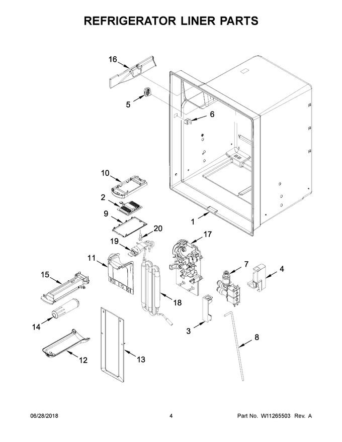 Diagram for WRF555SDFZ08