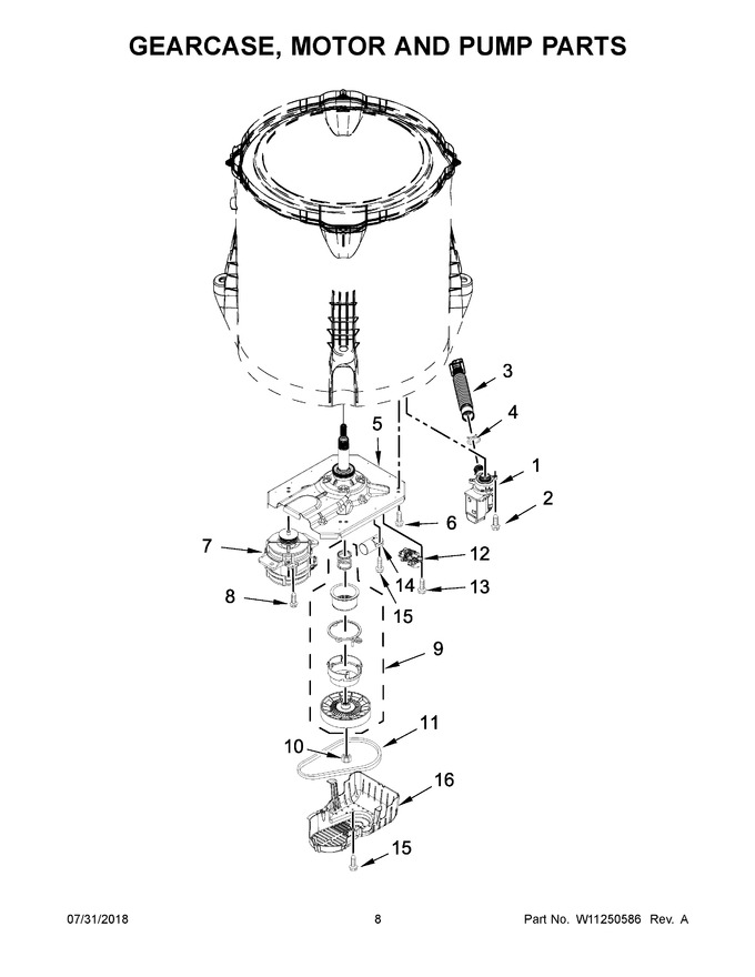 Diagram for WTW4850HW1