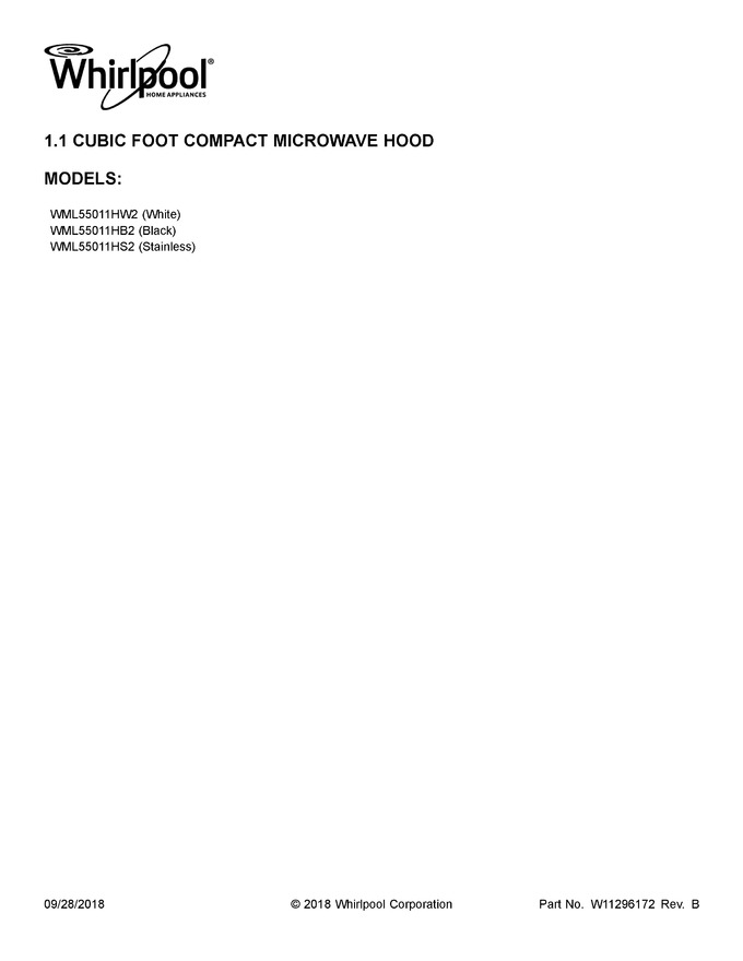 Diagram for WML55011HB2