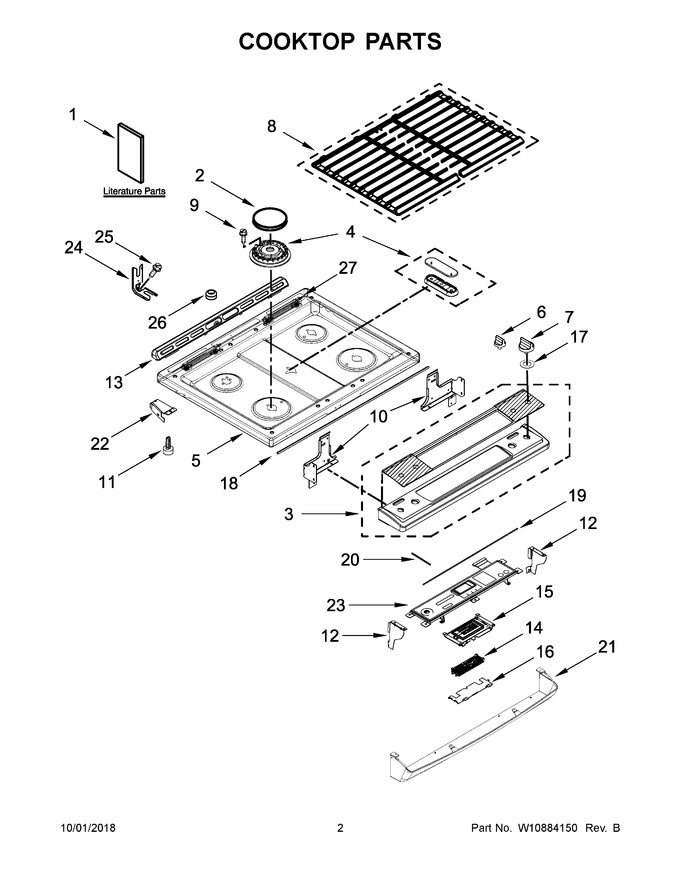 Diagram for WEG745H0FE0