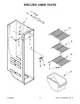 Diagram for 05 - Freezer Liner Parts