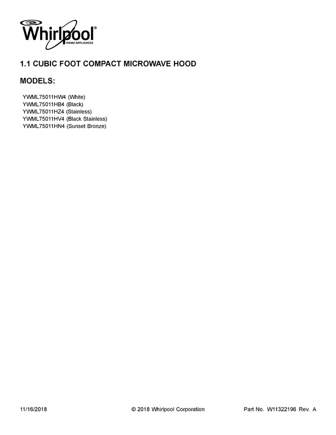 Diagram for YWML75011HB4