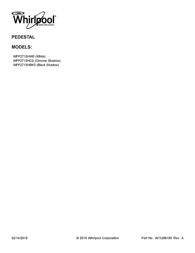 Diagram for WFP2715HW0