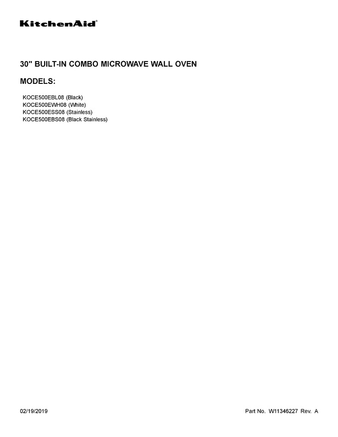 Diagram for KOCE500EBL08