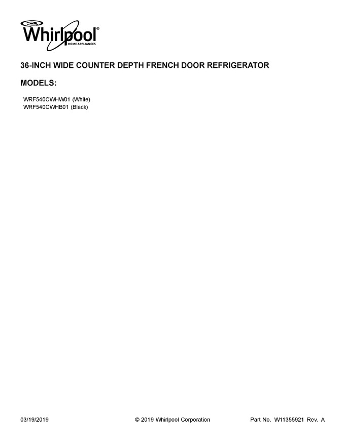 Diagram for WRF540CWHW01